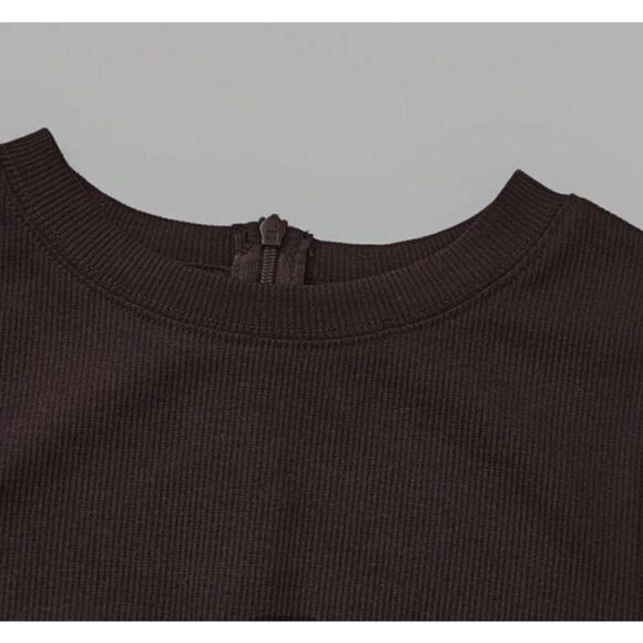 NWT Shein mod Solid Loose High Waist Wide Leg Crewneck Sleeveless Jumpsuit Size - Picture 5 of 9